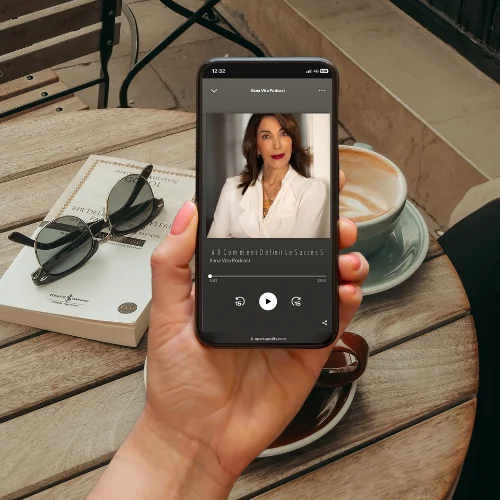 Le podcast Lanna Vita écouté sur un téléphone